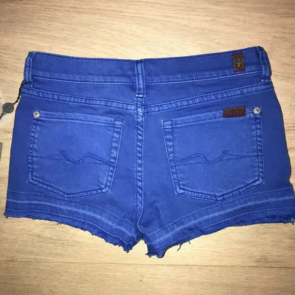 7 for all Mankind Girls Cutoff Denim Shorts 10 - Picture 2 of 4